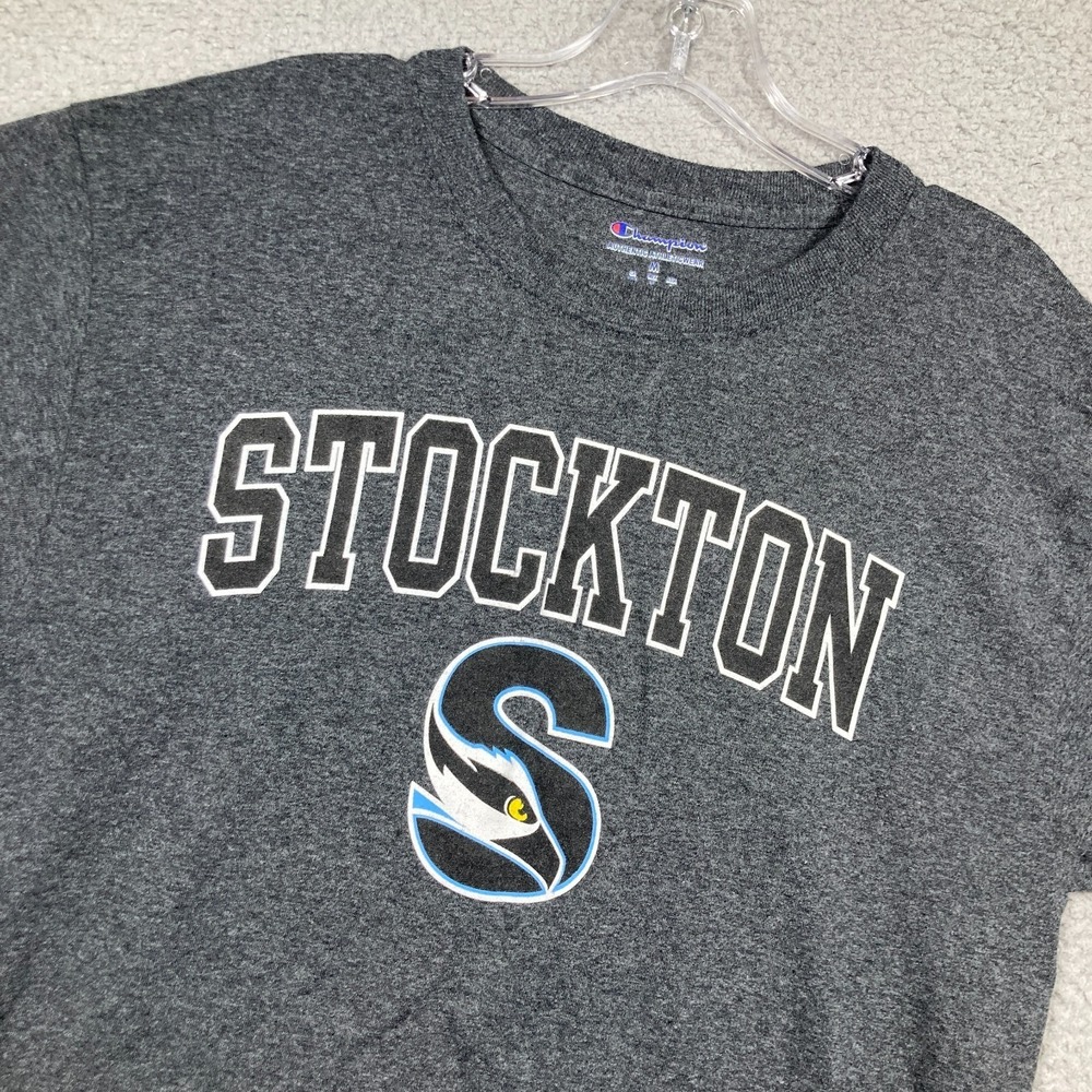 Stockton‎ University Ospreys T Shirt Adult Medium Gray Short Sleeve Champion